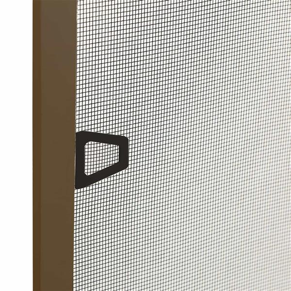 Grote foto vidaxl insectenscherm voor ramen bruin 120 x 140 cm doe het zelf en verbouw deuren en horren
