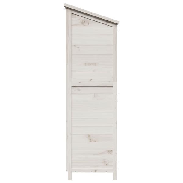 Grote foto vidaxl tuinschuur wit 106 x 56 x 176 5 cm bewerkt hout tuin en terras tuinhuisjes en blokhutten