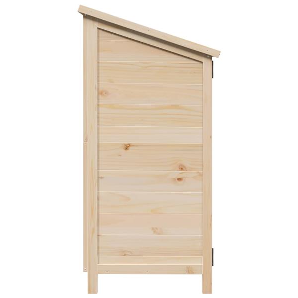 Grote foto vidaxl tuinschuur naturel 106 x 56 x 113 5 cm bewerkt hout tuin en terras tuinhuisjes en blokhutten