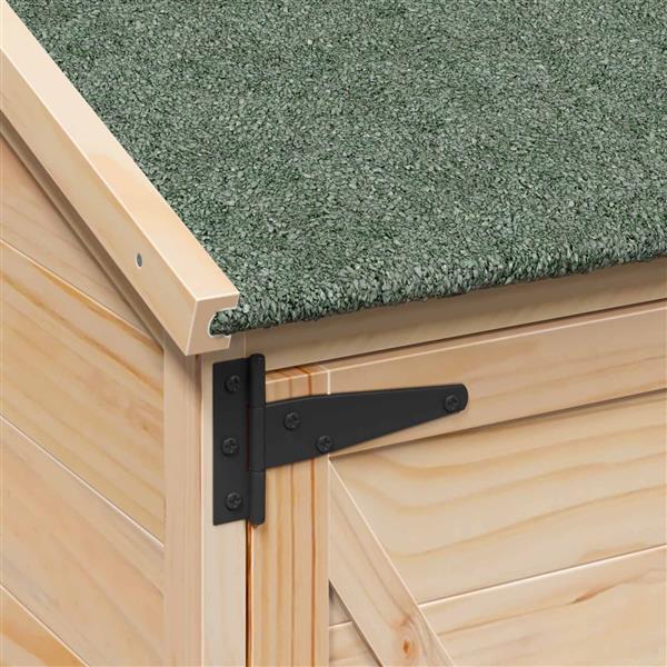 Grote foto vidaxl tuinschuur naturel 106 x 56 x 113 5 cm bewerkt hout tuin en terras tuinhuisjes en blokhutten