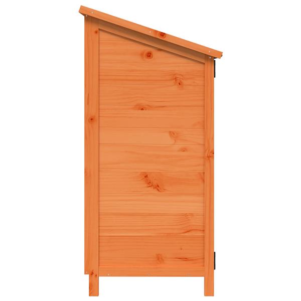 Grote foto vidaxl tuinschuur bruin 59 5 x 56 x 113 5 cm bewerkt hout tuin en terras tuinhuisjes en blokhutten
