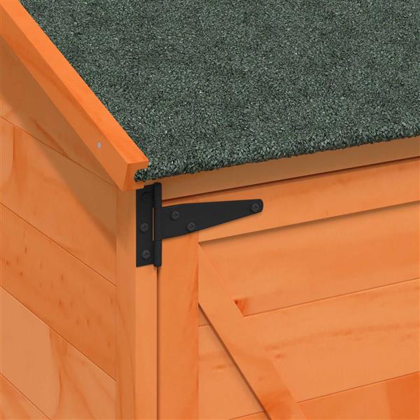 Grote foto vidaxl tuinschuur bruin 59 5 x 56 x 113 5 cm bewerkt hout tuin en terras tuinhuisjes en blokhutten