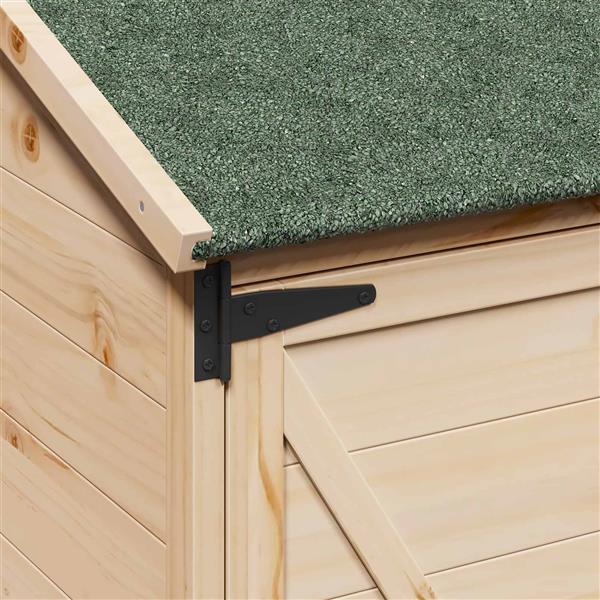 Grote foto vidaxl tuinschuur naturel 59 5 x 56 x 113 5 cm bewerkt hout tuin en terras tuinhuisjes en blokhutten