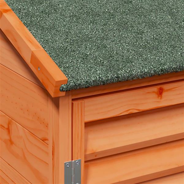 Grote foto vidaxl tuinschuur bruin 106 x 56 x 113 5 cm massief vurenhout tuin en terras tuinhuisjes en blokhutten