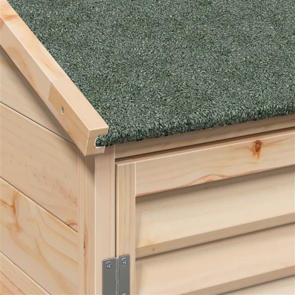 Grote foto vidaxl tuinschuur naturel 106 x 56 x 113 5 cm massief vurenhout tuin en terras tuinhuisjes en blokhutten
