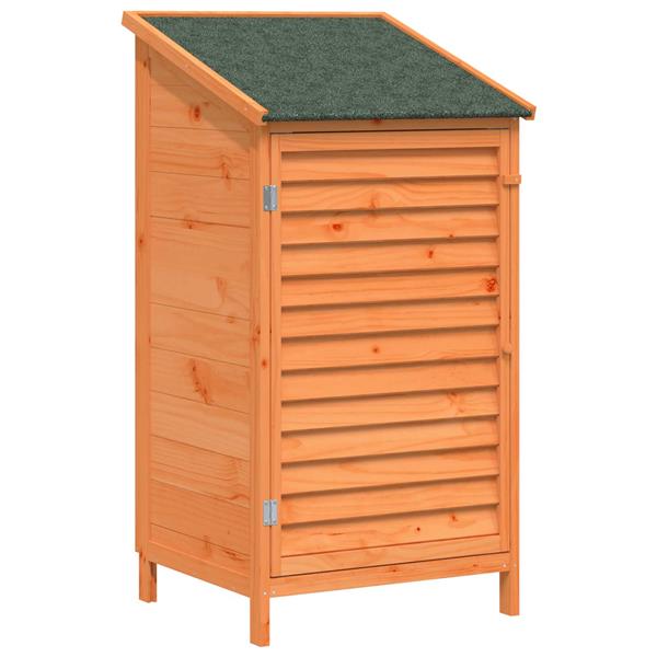 Grote foto vidaxl tuinschuur bruin 59 x 56 x 113 5 cm massief vurenhout tuin en terras tuinhuisjes en blokhutten