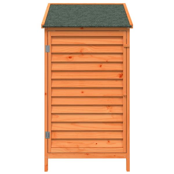 Grote foto vidaxl tuinschuur bruin 59 x 56 x 113 5 cm massief vurenhout tuin en terras tuinhuisjes en blokhutten