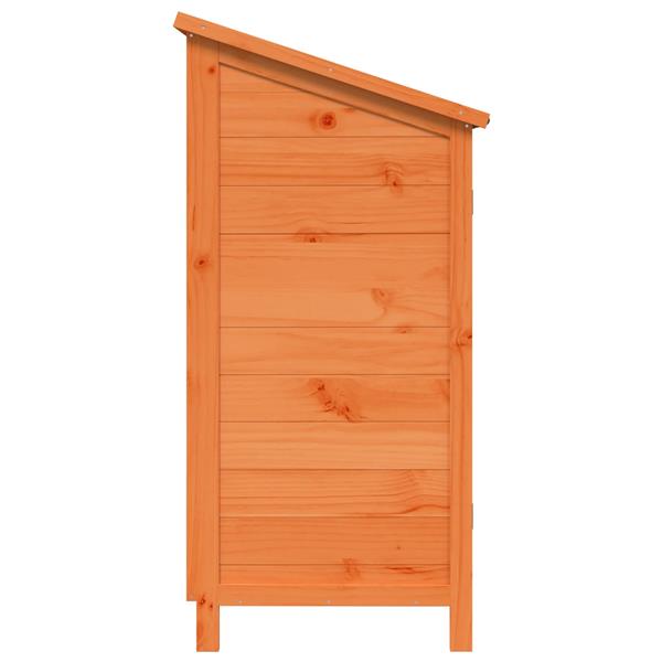 Grote foto vidaxl tuinschuur bruin 59 x 56 x 113 5 cm massief vurenhout tuin en terras tuinhuisjes en blokhutten