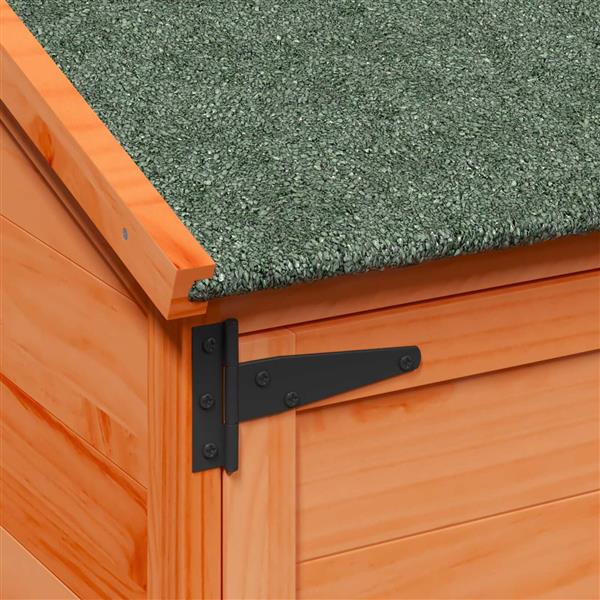 Grote foto vidaxl tuinschuur bruin 106 5 x 56 x 113 5 cm bewerkt hout tuin en terras tuinhuisjes en blokhutten