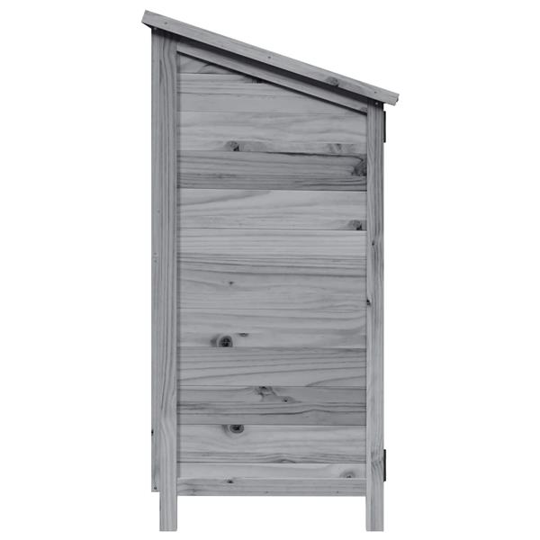 Grote foto vidaxl tuinschuur grijs 106 5 x 56 x 113 5 cm bewerkt hout tuin en terras tuinhuisjes en blokhutten