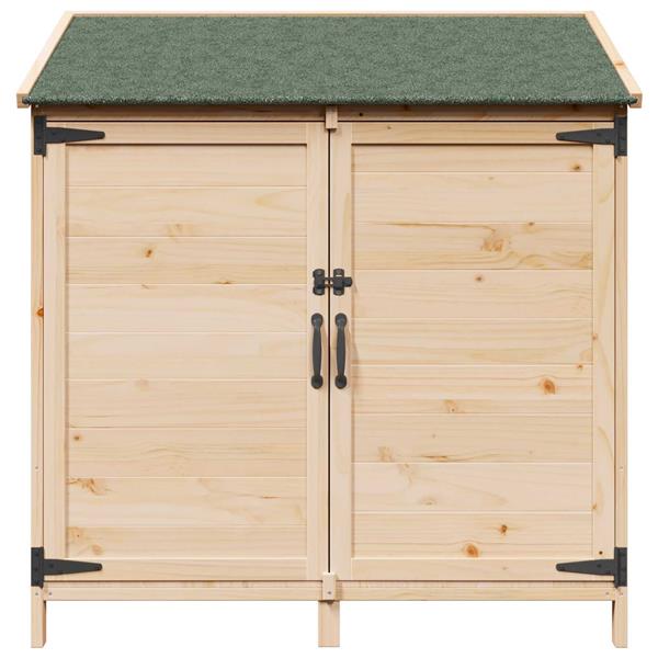 Grote foto vidaxl tuinschuur naturel 106 5 x 56 x 113 5 cm bewerkt hout tuin en terras tuinhuisjes en blokhutten
