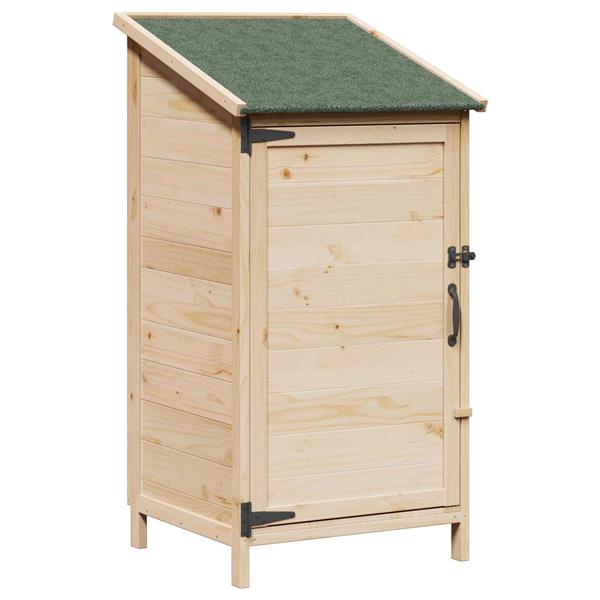 Grote foto vidaxl tuinschuur naturel 59 x 56 x 113 5 cm bewerkt hout tuin en terras tuinhuisjes en blokhutten