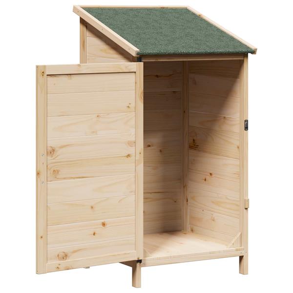 Grote foto vidaxl tuinschuur naturel 59 x 56 x 113 5 cm bewerkt hout tuin en terras tuinhuisjes en blokhutten