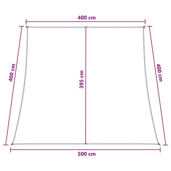 Grote foto vidaxl zonneschaduwzeil lichtgrijs en wit. 4 5 x 4 m hdpe tuin en terras overige tuin en terras