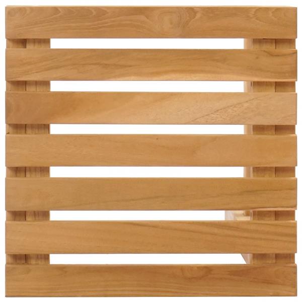 Grote foto vidaxl barkruk 4 pcs bruin massief teakhout tuin en terras tuinmeubelen
