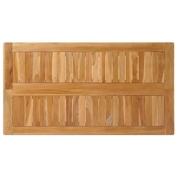 Grote foto vidaxl bartafel naturel 110 x 60 x 105 cm massief teakhout tuin en terras tuinmeubelen