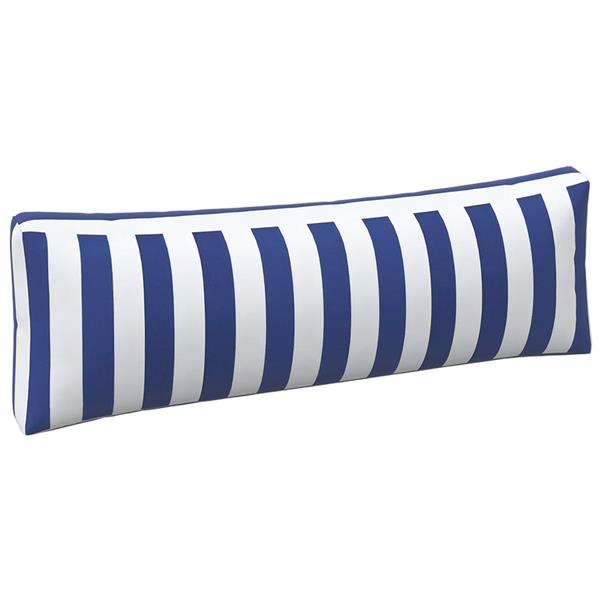 Grote foto vidaxl buiten kussen 3 pcs blauw en wit 103 x 58 x 10 cm stof huis en inrichting woningdecoratie