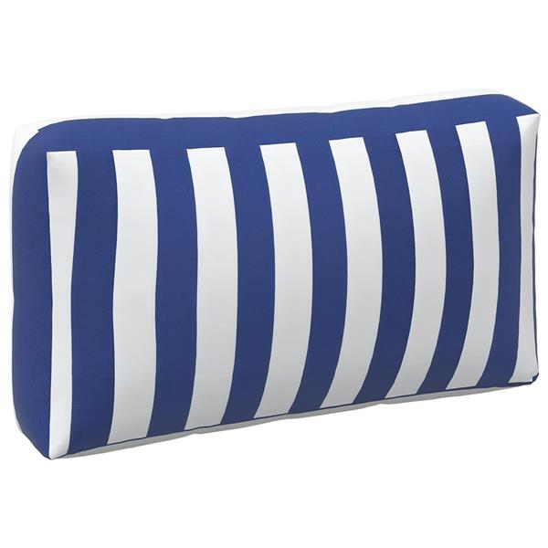 Grote foto vidaxl buiten kussen 3 pcs blauw en wit 103 x 58 x 10 cm stof huis en inrichting woningdecoratie