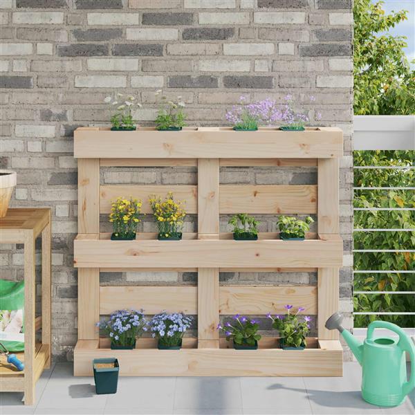 Grote foto vidaxl bloembakken voor euro pallets 24 pcs groen 13 5 x 9 x 9 5 cm tuin en terras overige tuin en terras