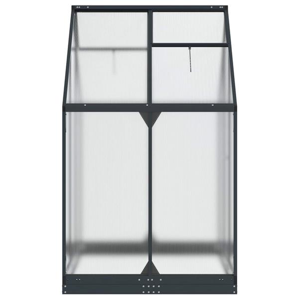 Grote foto vidaxl tuin serre met de deur antracietkleurig 183 5 x 123 x 207 cm tuin en terras overige tuin en terras