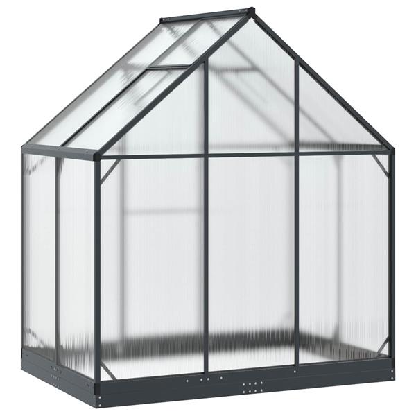 Grote foto vidaxl tuin serre met de deur antracietkleurig 183 5 x 123 x 207 cm tuin en terras overige tuin en terras
