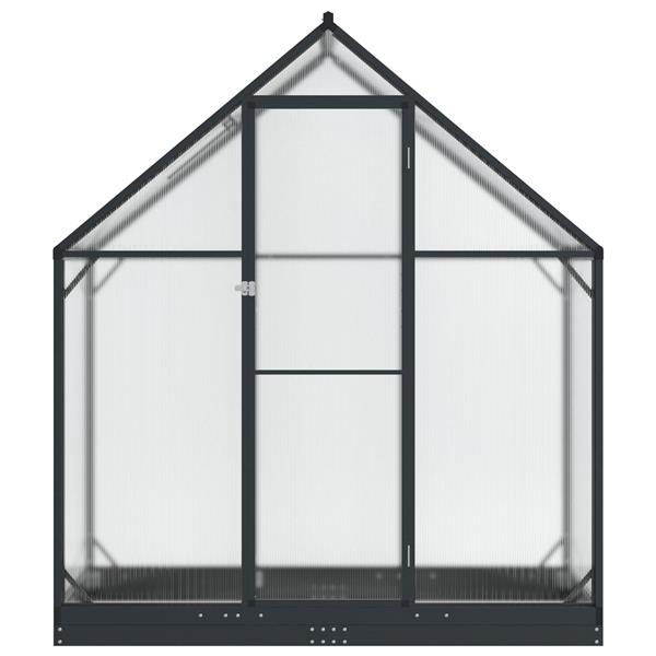 Grote foto vidaxl tuin serre met de deur antracietkleurig 183 5 x 63 5 x 207 cm tuin en terras overige tuin en terras