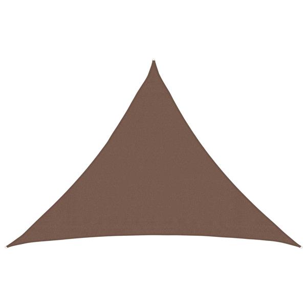Grote foto vidaxl zonneschaduwzeil bruin 7 x 5 x 5 m hdpe tuin en terras overige tuin en terras