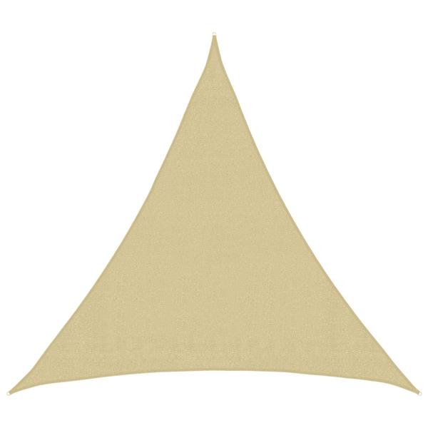 Grote foto vidaxl zonneschaduwzeil beige 2 x 2 x 2 m hdpe tuin en terras overige tuin en terras