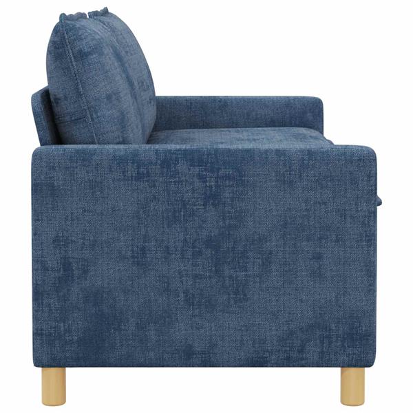 Grote foto vidaxl bank blauw 156 x 81 x 87 5 cm polyester huis en inrichting bankstellen