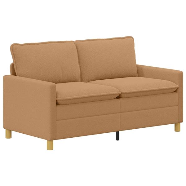 Grote foto vidaxl bank beige 156 x 81 x 87 5 cm stof huis en inrichting bankstellen