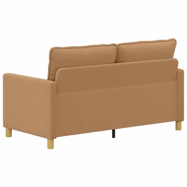 Grote foto vidaxl bank beige 156 x 81 x 87 5 cm stof huis en inrichting bankstellen