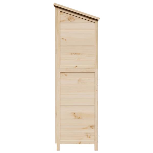 Grote foto vidaxl tuinschuur naturel 106 x 56 x 176 5 cm bewerkt hout tuin en terras tuinhuisjes en blokhutten