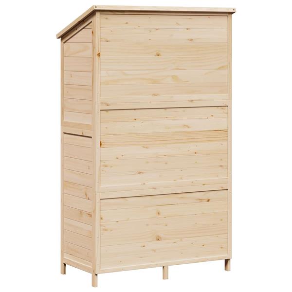 Grote foto vidaxl tuinschuur naturel 106 x 56 x 176 5 cm bewerkt hout tuin en terras tuinhuisjes en blokhutten