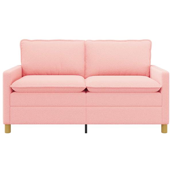 Grote foto vidaxl bank roze 156 x 81 x 87 5 cm stof huis en inrichting bankstellen