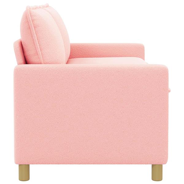 Grote foto vidaxl bank roze 156 x 81 x 87 5 cm stof huis en inrichting bankstellen