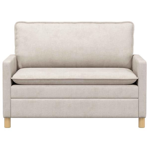 Grote foto vidaxl bank cr mekleurig 126 x 81 x 87 5 cm polyester huis en inrichting bankstellen