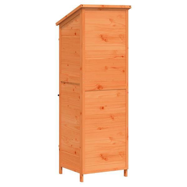 Grote foto vidaxl tuinschuur bruin 59 5 x 56 x 176 5 cm bewerkt hout tuin en terras tuinhuisjes en blokhutten