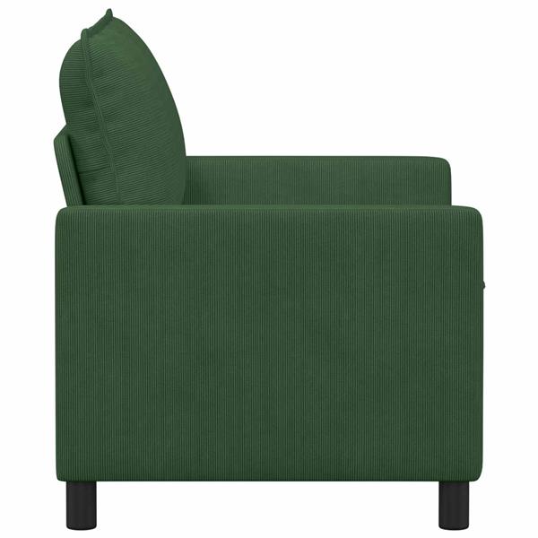 Grote foto vidaxl bank jungle groen 126 x 81 x 87 5 cm stof huis en inrichting bankstellen