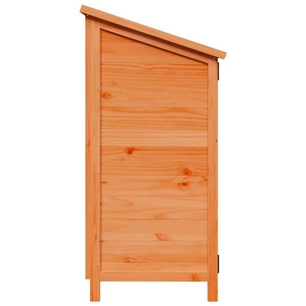 Grote foto vidaxl tuinschuur bruin 106 x 56 x 113 5 cm bewerkt hout tuin en terras tuinhuisjes en blokhutten