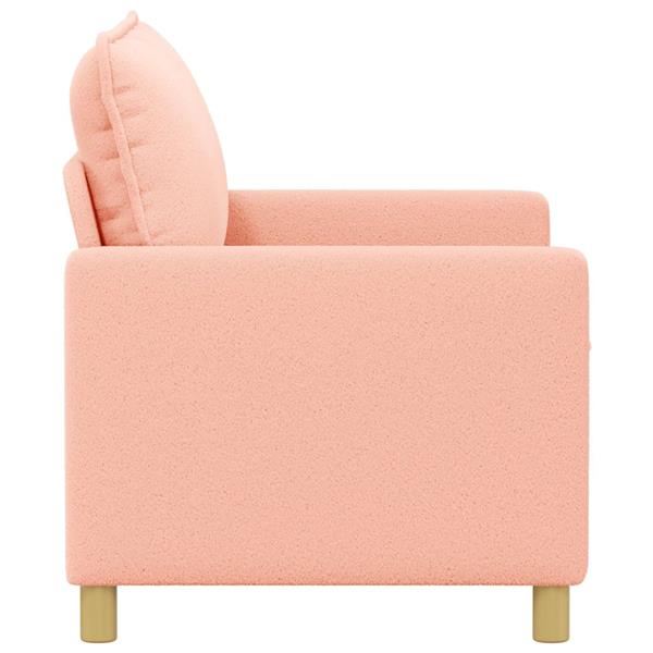 Grote foto vidaxl bank roze 126 x 81 x 87 5 cm stof huis en inrichting bankstellen