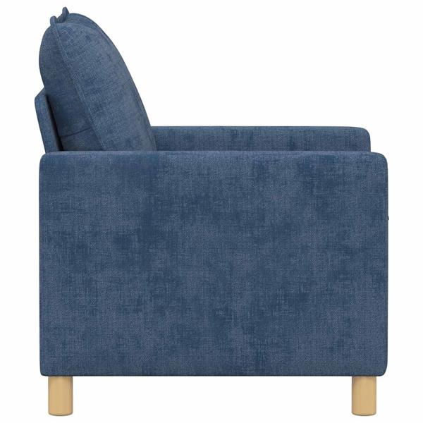 Grote foto vidaxl bank blauw 76 x 81 x 87 5 cm polyester huis en inrichting bankstellen