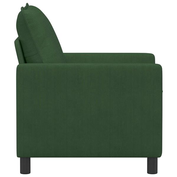 Grote foto vidaxl bank jungle groen 76 x 81 x 87 5 cm stof huis en inrichting bankstellen
