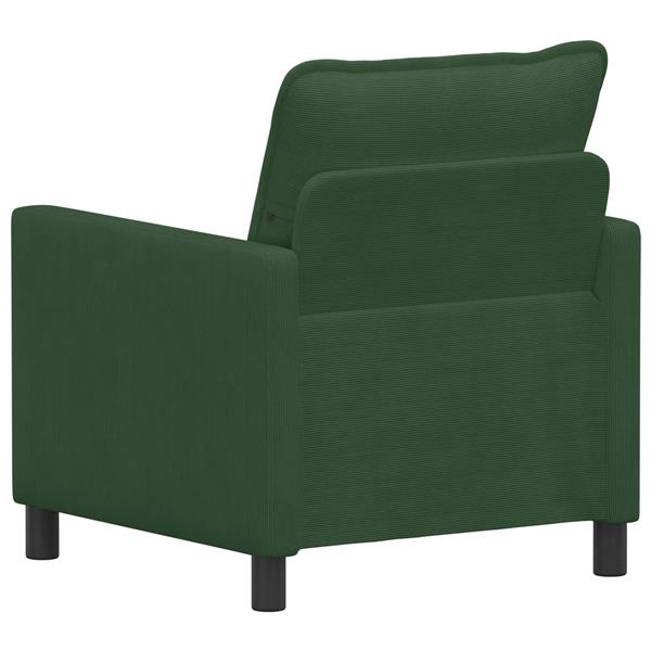 Grote foto vidaxl bank jungle groen 76 x 81 x 87 5 cm stof huis en inrichting bankstellen