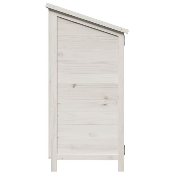 Grote foto vidaxl tuinschuur wit 106 x 56 x 113 5 cm bewerkt hout tuin en terras tuinhuisjes en blokhutten