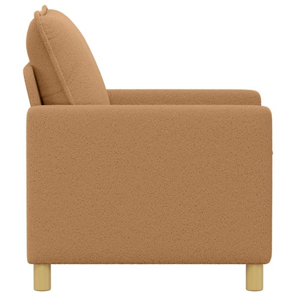 Grote foto vidaxl bank beige 76 x 81 x 87 5 cm stof huis en inrichting bankstellen