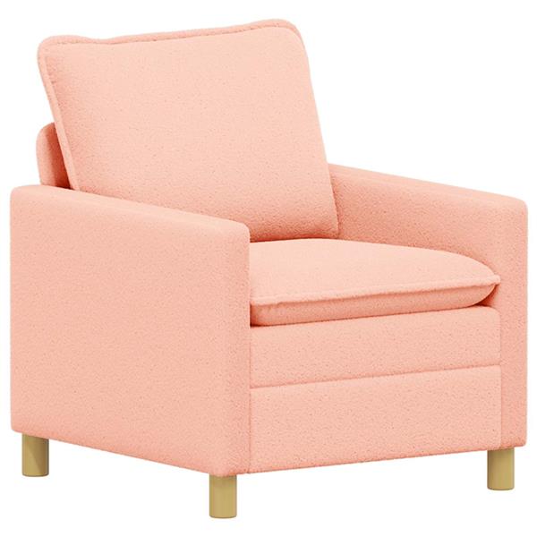 Grote foto vidaxl bank roze 76 x 81 x 87 5 cm stof huis en inrichting bankstellen