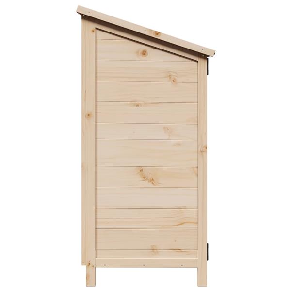 Grote foto vidaxl tuinschuur naturel 59 5 x 56 x 113 5 cm bewerkt hout tuin en terras tuinhuisjes en blokhutten