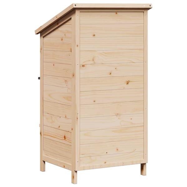 Grote foto vidaxl tuinschuur naturel 59 5 x 56 x 113 5 cm bewerkt hout tuin en terras tuinhuisjes en blokhutten