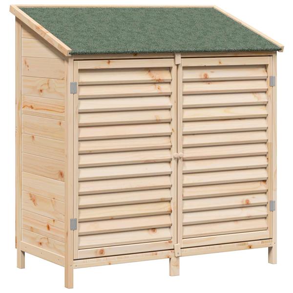 Grote foto vidaxl tuinschuur naturel 106 x 56 x 113 5 cm massief vurenhout tuin en terras tuinhuisjes en blokhutten