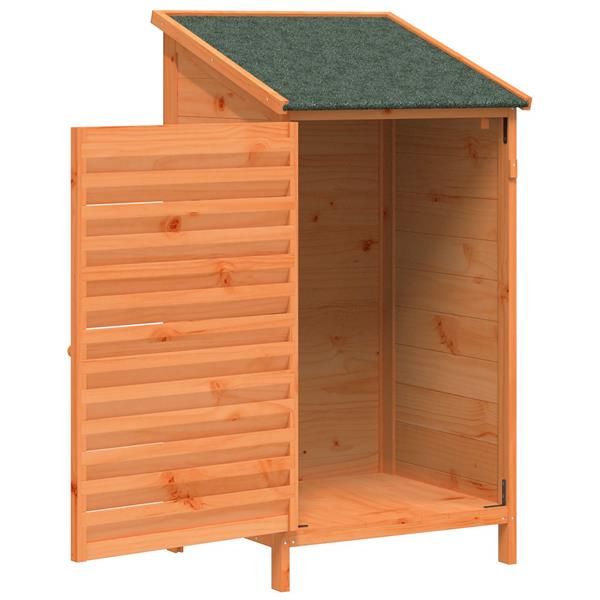 Grote foto vidaxl tuinschuur bruin 59 x 56 x 113 5 cm massief vurenhout tuin en terras tuinhuisjes en blokhutten